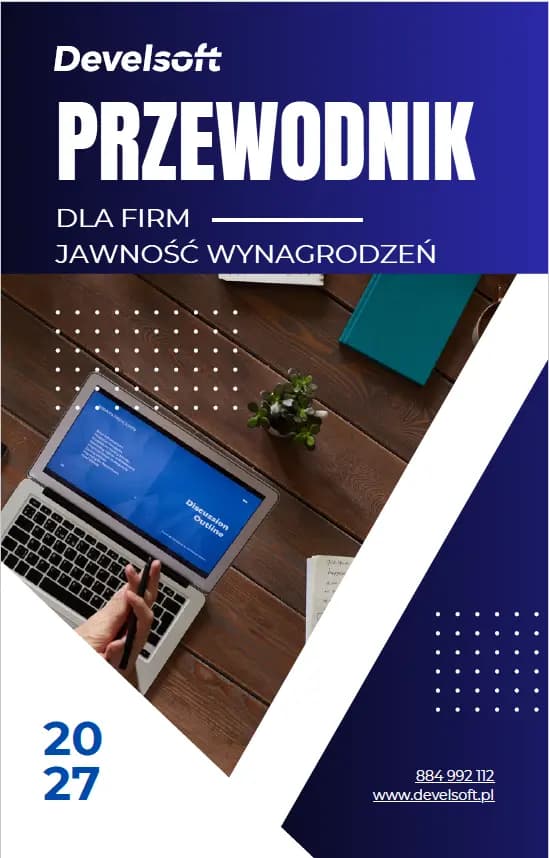 Okładka poradnika: Przewodnik dla firm – jawność wynagrodzeń