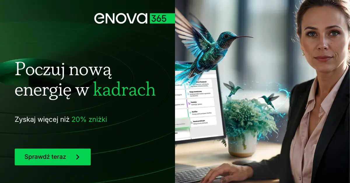 Promocja enova365: Zyskaj na Kadrach | Do 20% taniej na moduły HR
